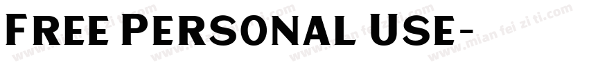 Free Personal Use字体转换